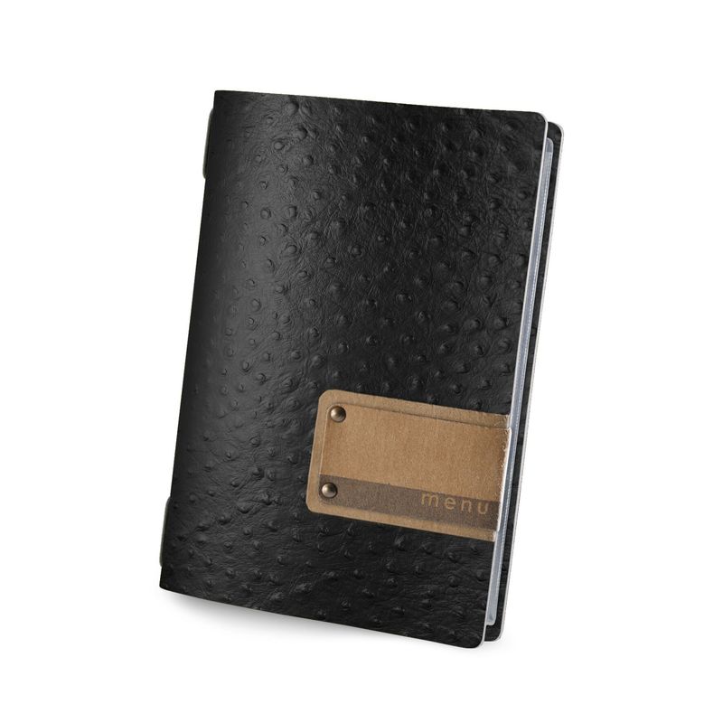 Dag Style - Menu Fashion Nero Struzzo Golfo 16,5x23,1 cm