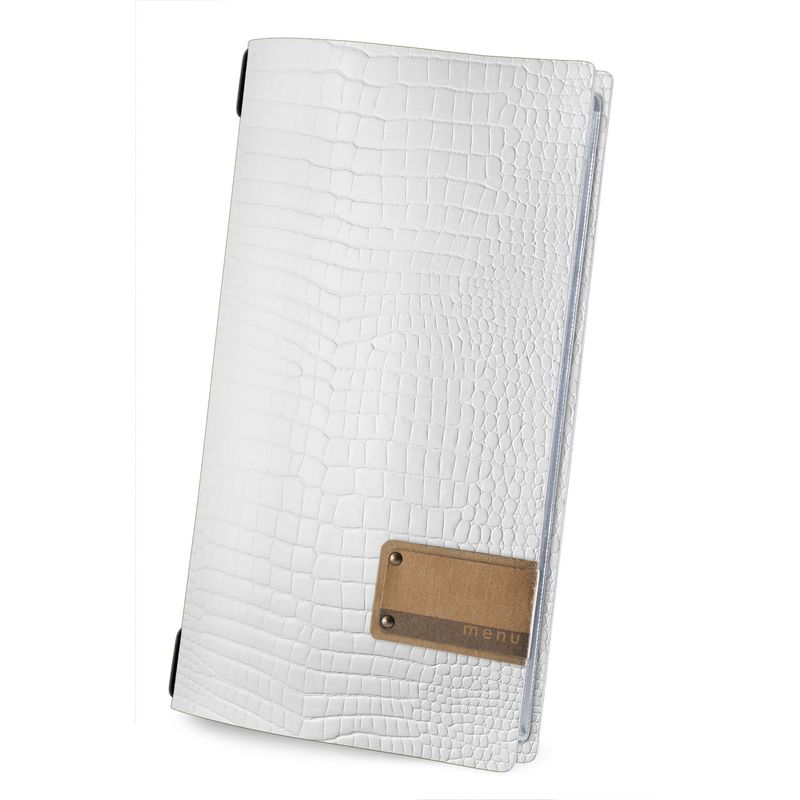 Dag Style - Menu Fashion Bianco Kroko 4RE 17,3x31,8 cm