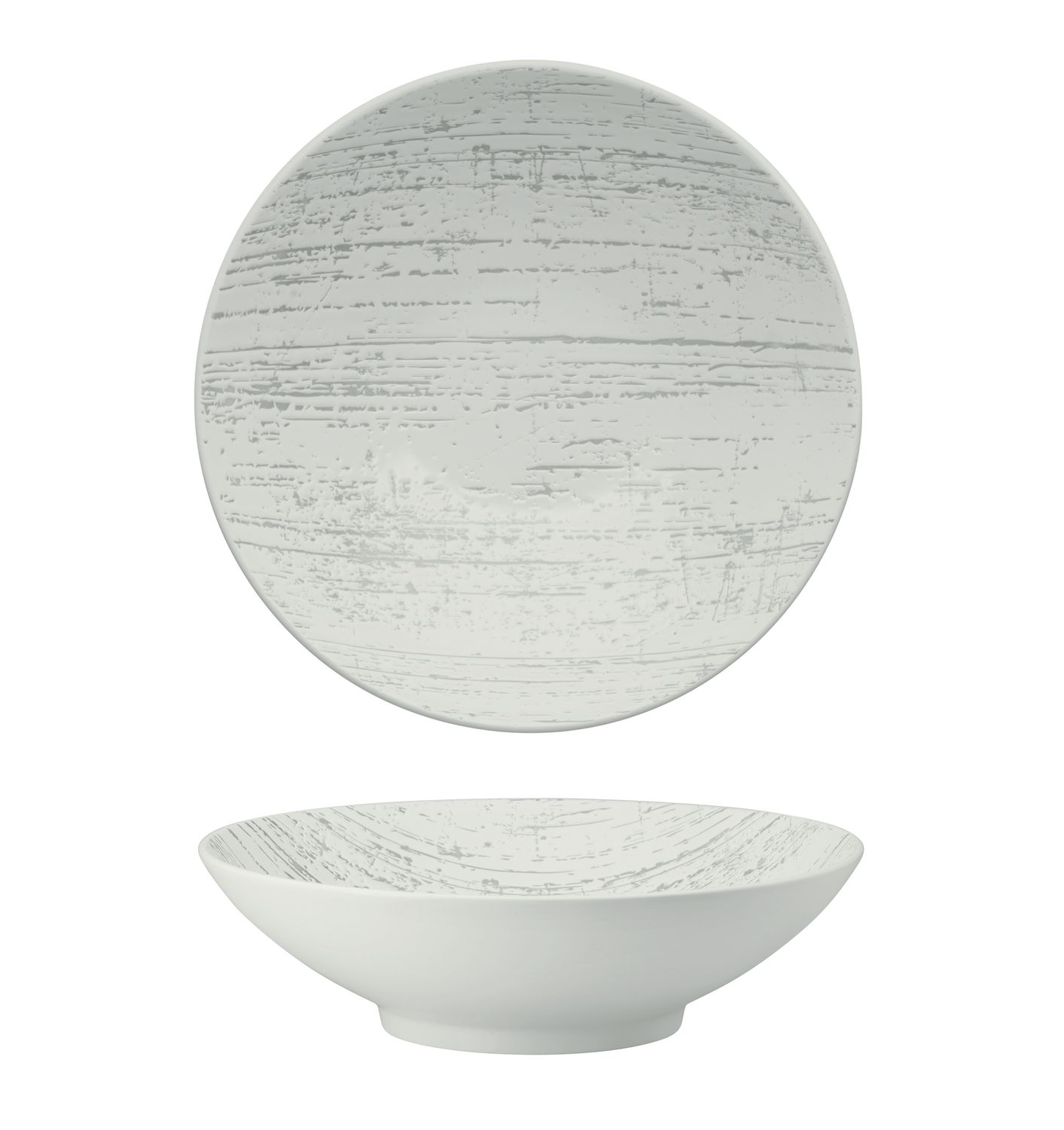 Yegam - Ciotola 29 cm Bianco Drizzle