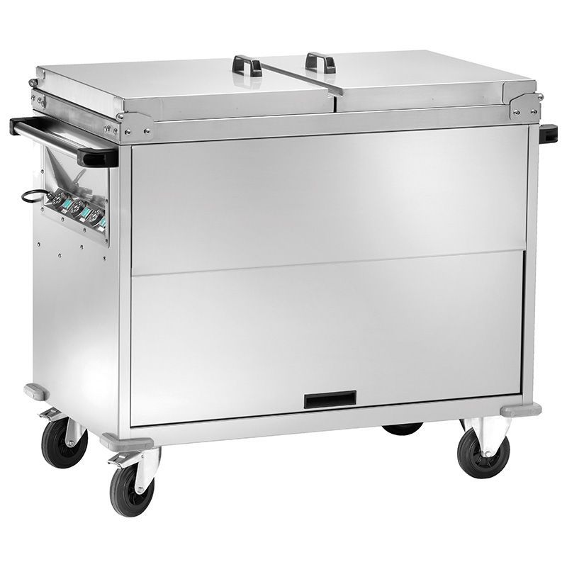 Forcar - Carrello termico a bagnomaria armadiato 2 x GN 1/1