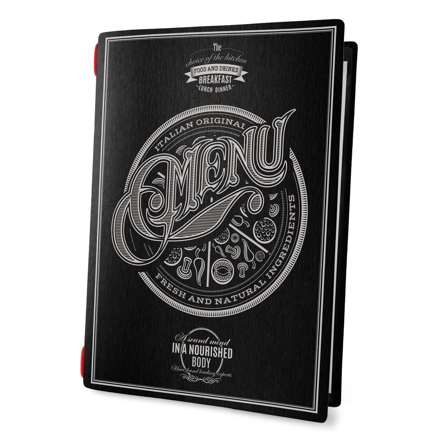 Dag Style - Menu Tattoo Nero A4 23,2x31,8 cm