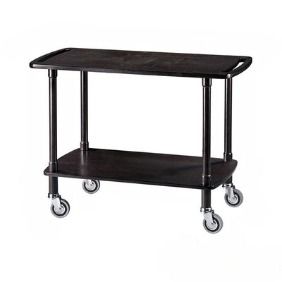 Forcar - Carrello di servizio in legno 2 piani 110 x 40 cm Noce