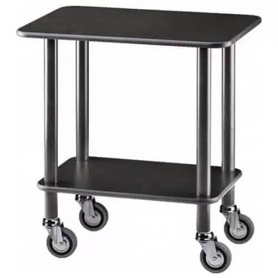 Forcar - Carrello Guéridon 2 piani 70 x 50 cm Nero
