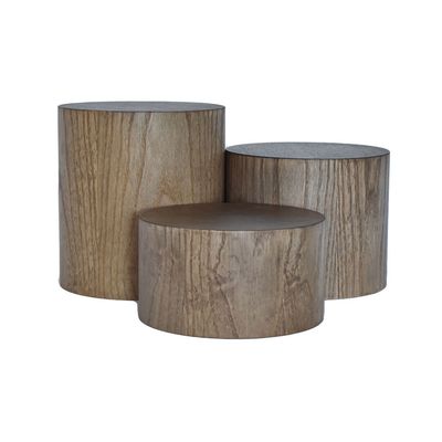 Yegam - Alzata cilindrica in legno 300 x 120 mm Frassino