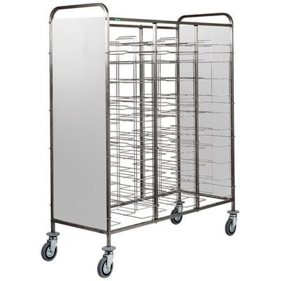 Forcar - Carrello portavassoi universali per 30 vassoi 138 x 62 cm Inox