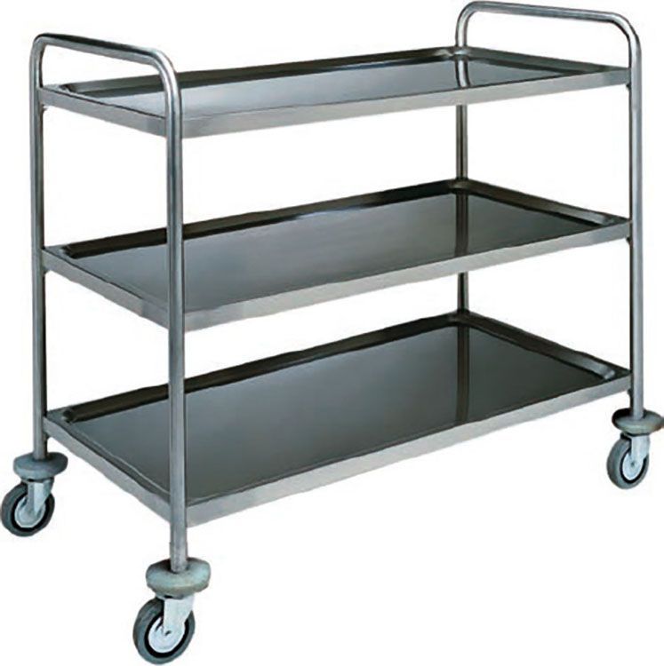 Forcar - Carrello di servizio 3 ripiani 110 x 70 cm