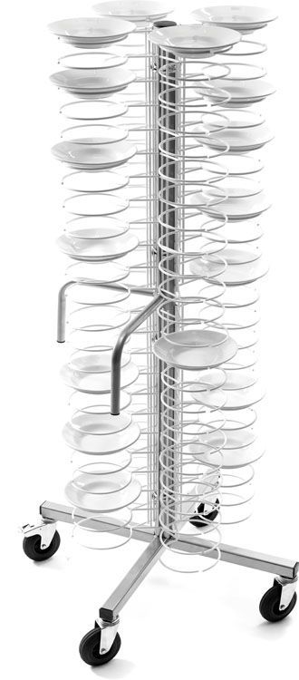 Forcar - Colonna portapiatti da banco per 96 piatti 70 x 70 x 173 cm