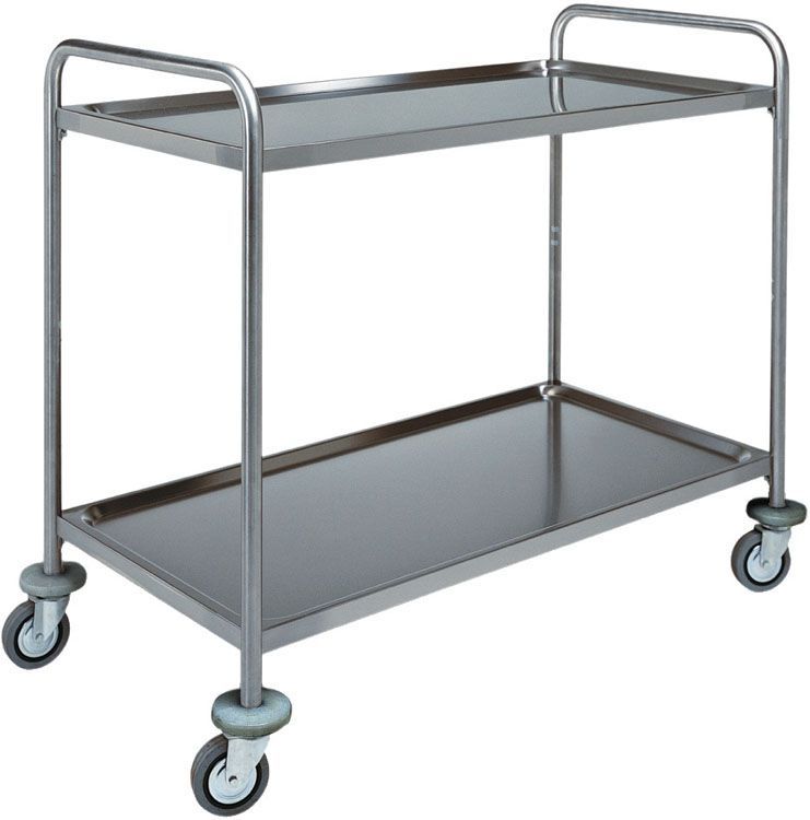 Forcar - Carrello di servizio 2 ripiani 90 x 60 cm