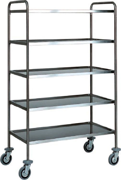 Forcar - Carrello di servizio 5 ripiani 110 x 60 cm
