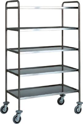Forcar - Carrello di servizio 5 ripiani 110 x 60 cm