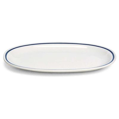 Tognana - Piatto ovale piano 26 x 16 cm Az Filo Blu