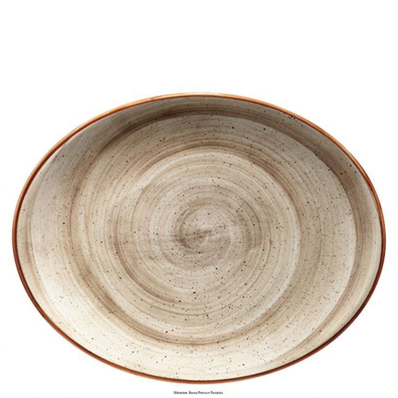 Piatto ovale 31x24 cm Aura Terrain Moove - Bonna