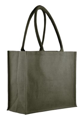Borsa Juta Colorata 35hX45x15 cm Nero
