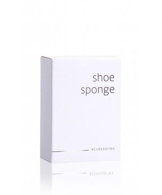 Tirolix - Spugna per lucidare le scarpe in scatola di cartone White Accessories