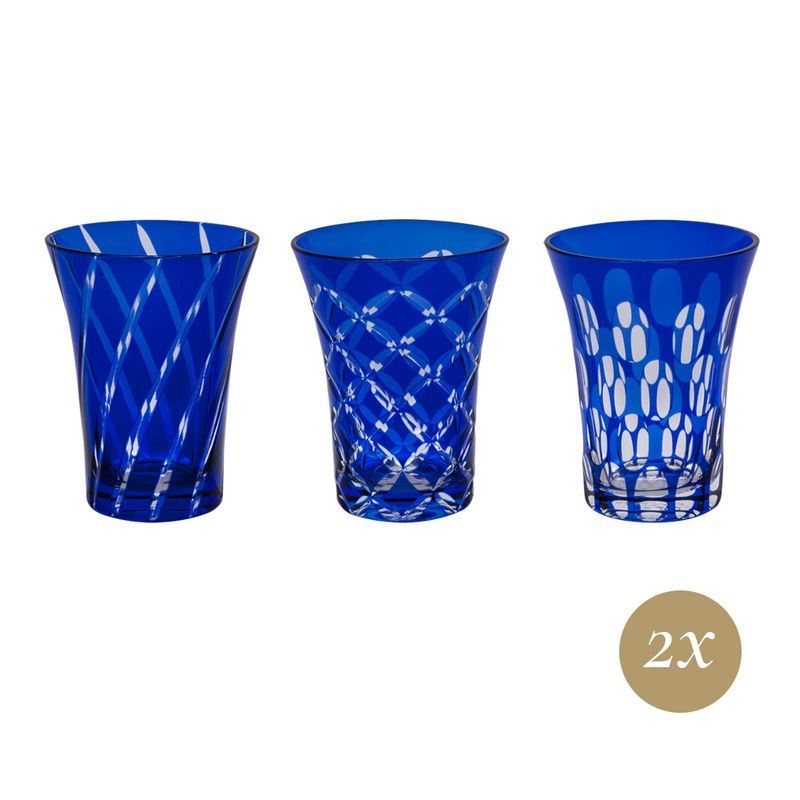 Geminiano Cozzi - Bicchiere alto 27 cl Blu Twin One
