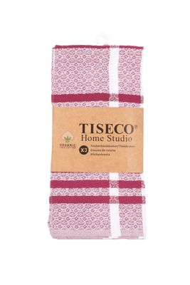 Canovacci/Strofinacci Cotone Bio 3 pezzi 50 x 70 cm Rosso - Tirolix