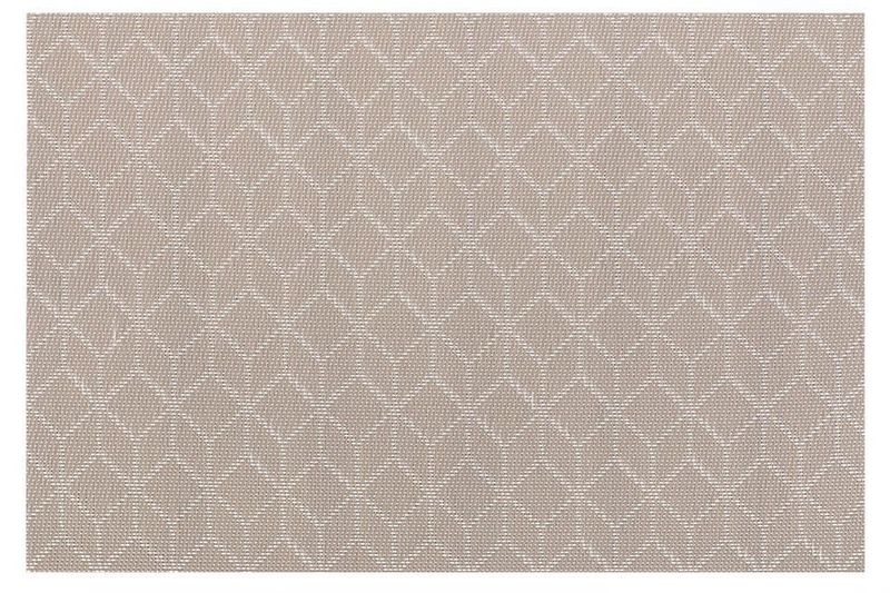 Tovaglietta Motivo Geometrico Cubo 30x45 cm Taupe - Tirolix