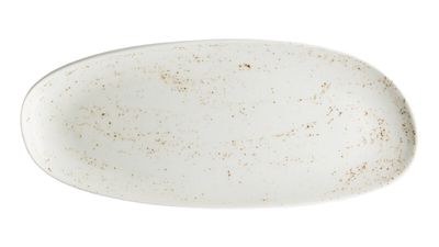 Schönwald - Piatto ovale asimmetrico 26 x 13 cm Unique White Pottery