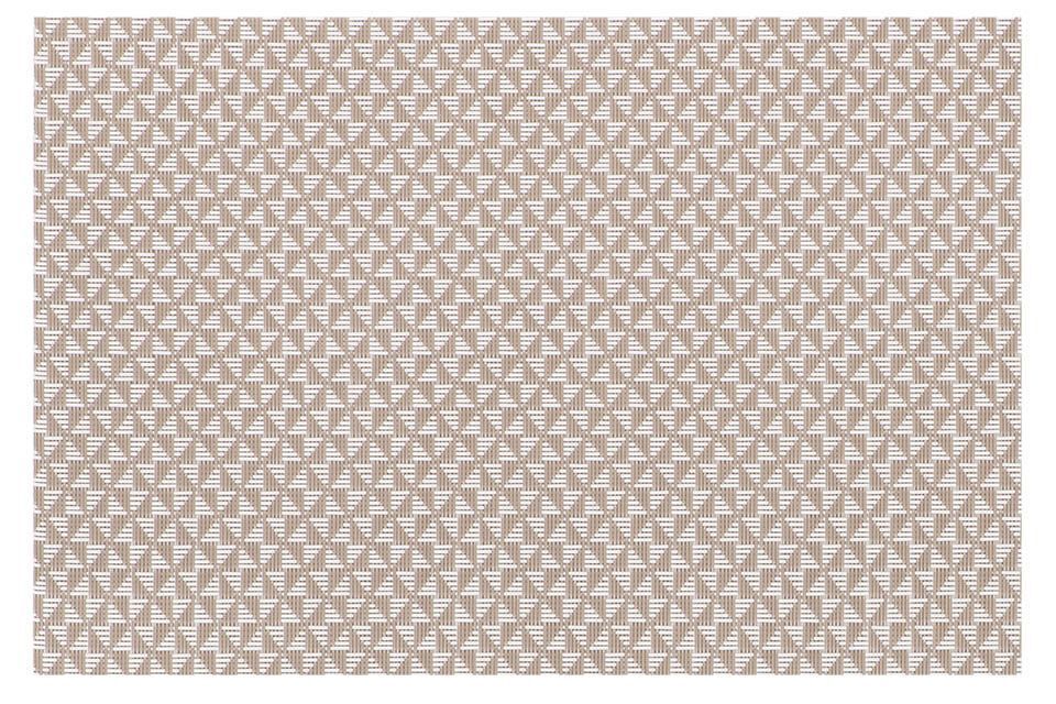 Tovaglietta Motivo Geometrico Triangolo 30x45 cm Taupe - Tirolix