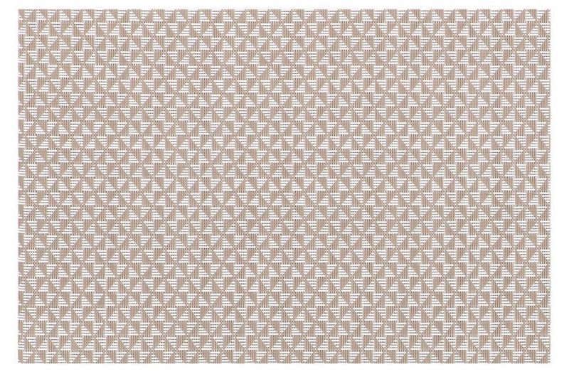 Tovaglietta Motivo Geometrico Triangolo 30x45 cm Taupe - Tirolix