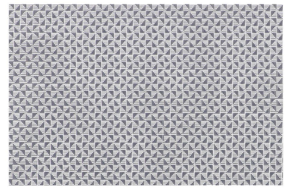 Tovaglietta Motivo Geometrico Triangolo 30x45 cm Grigio - Tirolix