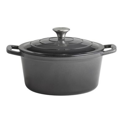 APS - Pentola con coperchio &quot;5 Stars&quot; 25 x 25 cm Grigio