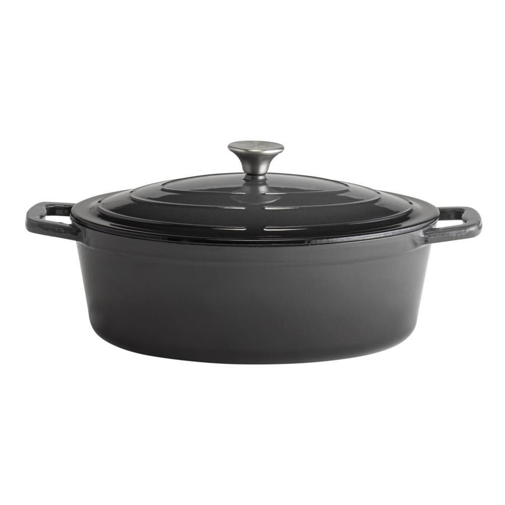 APS - Casseruola con coperchio &quot;5 Stars&quot; 25 x 33 cm Grigio