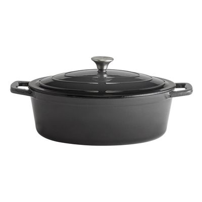 APS - Casseruola con coperchio &quot;5 Stars&quot; 25 x 33 cm Grigio