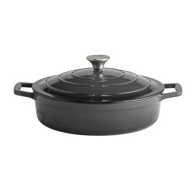 APS - Casseruola con coperchio &quot;5 Stars&quot; 28 x 28 cm Grigio