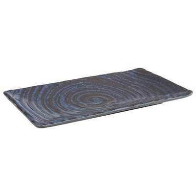 APS - Vassoio &quot;Loops&quot; 13,5 x 23,5 cm Blu, Grigio