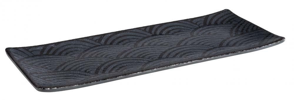 APS - Vassoio &quot;Dark Wave&quot; 12 x 29 cm