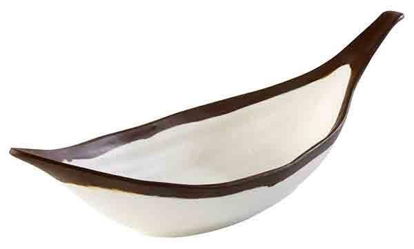 APS - Ciotola Foglia &quot;Crocker&quot; 10 x 30,5 cm 0,17L Bianco