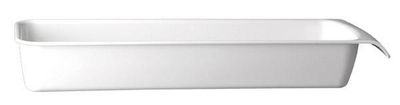 APS - Ciotola GN 2/4 &quot;Cascade&quot; 16,2 x 53 cm 3,65L Bianco