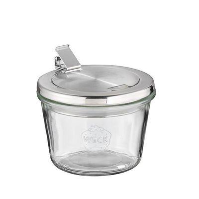 APS - Set 2 barattoli Weck con coperchio APS 11 cm 0,37L
