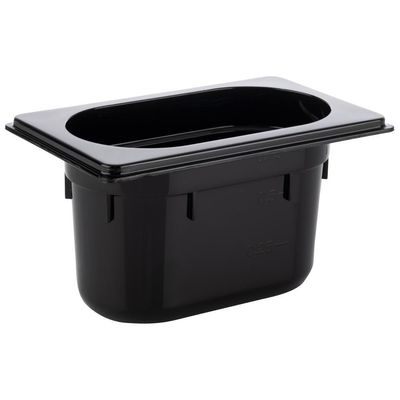 APS - Contenitore GN 1/9 11 x 17,5 cm 1L Nero