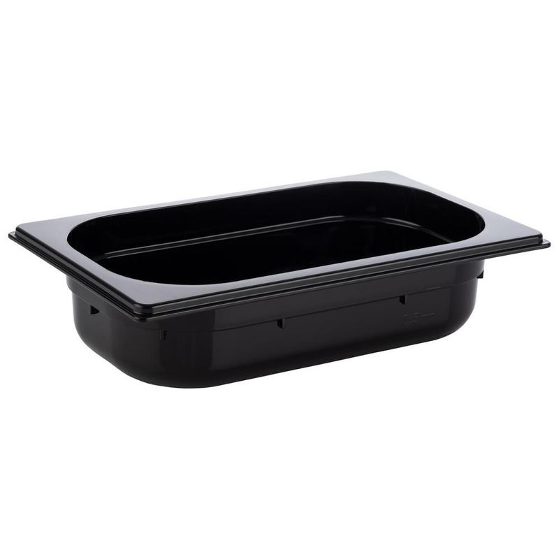 APS - Contenitore GN 1/4 16,2 x 26,4 cm 1,7L Nero