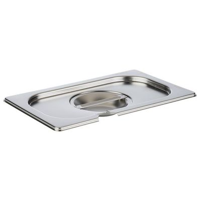 APS - Coperchio GN 1/4 con incavo per cucchiaio 16 x 26,5 cm