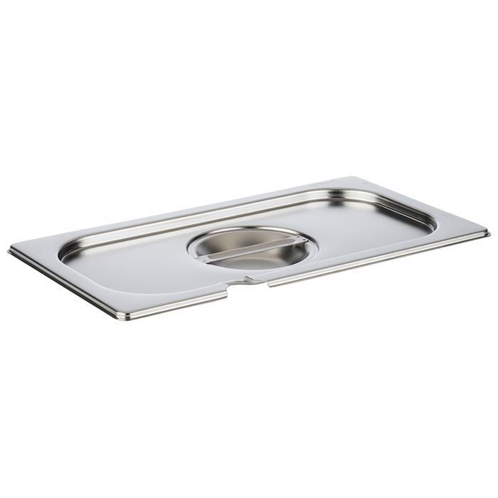 APS - Coperchio GN 1/3 con incavo per cucchiaio 17,5 x 32,5 cm