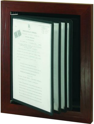 Portalicenze Parete 42x34 cm Mogano BC02 - Nero Lavagne