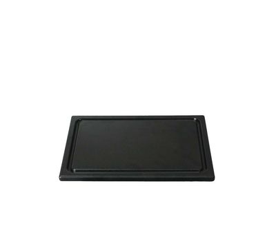 Tagliere Con Gola 35 x 25 cm Nero - Tirolix