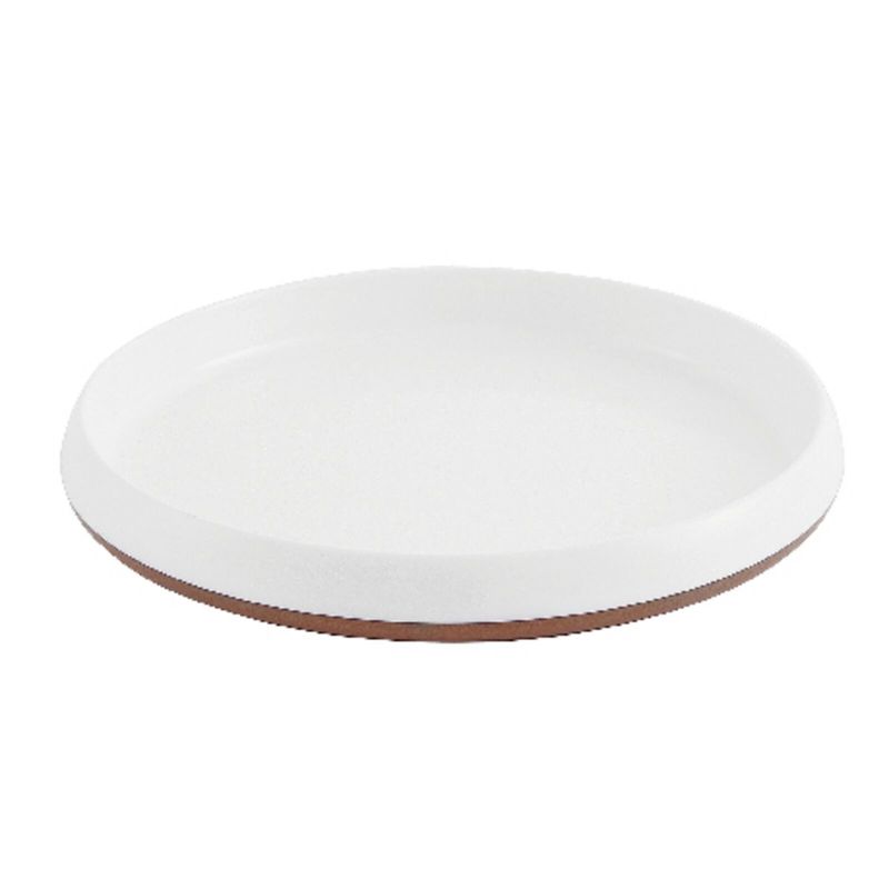 Arthur Krupp - Piatto 24 cm Melamina Two Tone Bianco