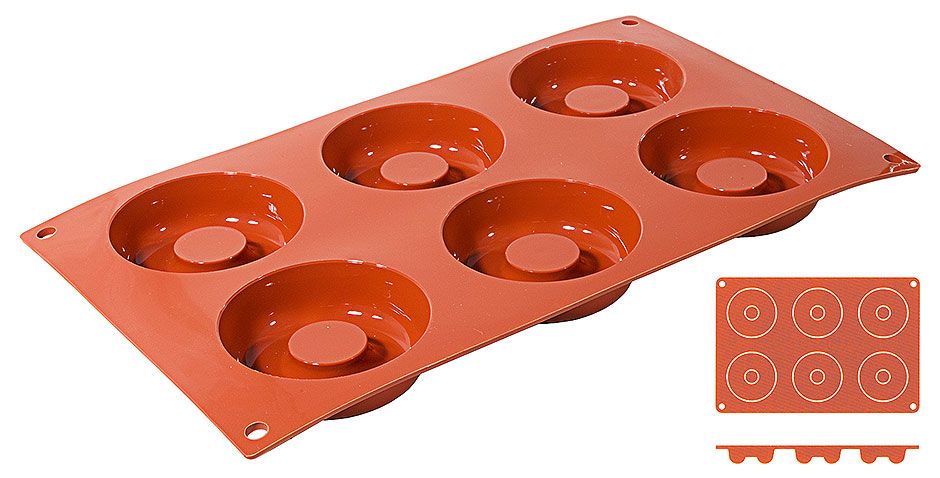 Stampo in silicone savarin 7,2 cm - Contacto