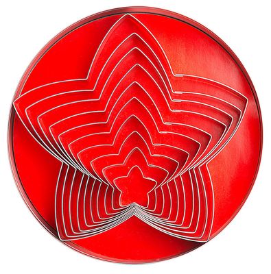 Tagliabiscotti stella 10 pezzi - Contacto