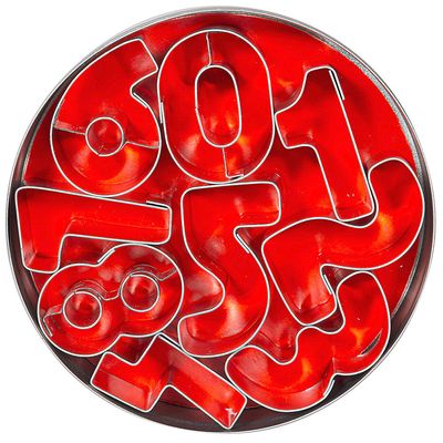 Tagliabiscotti numeri 10 pezzi - Contacto