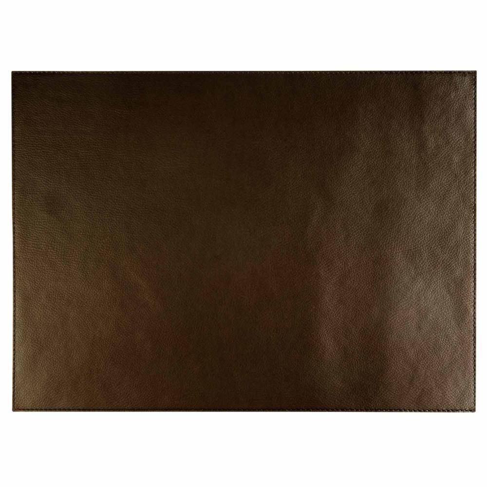APS - Tovaglietta in pelle artificile 32,5 x 45 cm Marrone