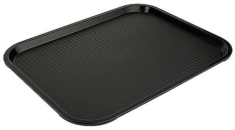 Vassoio per fast food 45 x 35 cm Nero - Contacto