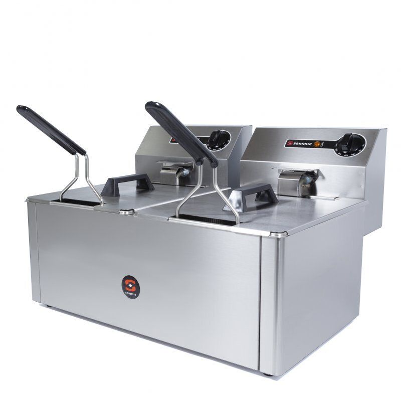 Sammic - Friggitrice industriale doppia 5 + 5 l PF-6+6