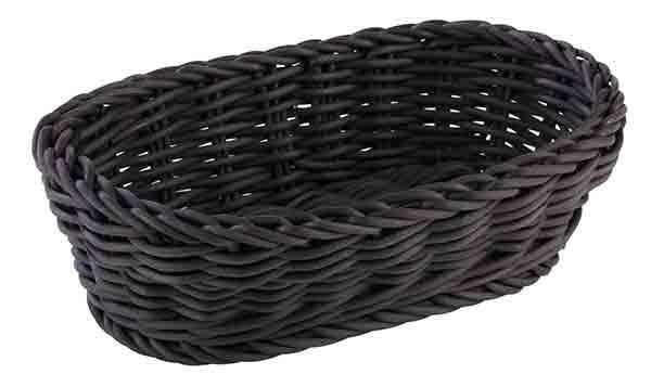 APS - Cesto ovale &quot;Profi Line&quot; 12 x 19 cm Nero