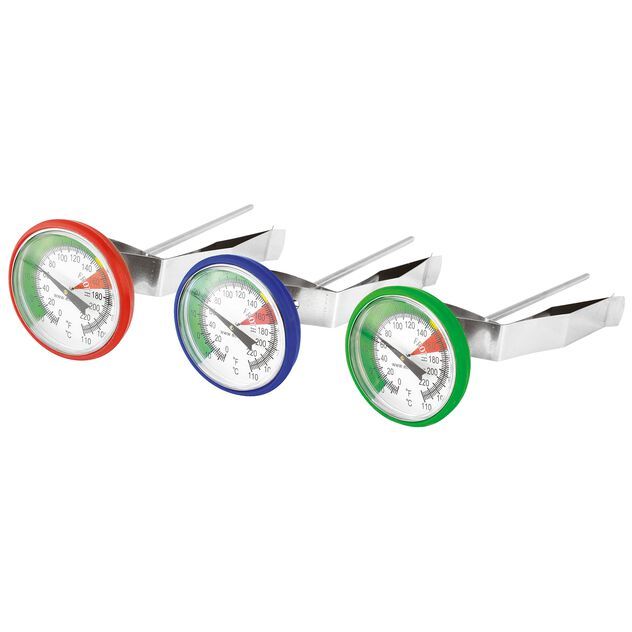 Paderno - Set 3 termometri latte/barista 4,5 cm