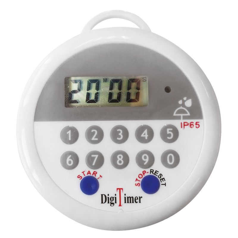 Paderno - Timer digitale a tenuta stagna 8 x 17 cm